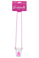 Pipedream - Bachelorette Party Favors - Pecker Shot Glass Necklace - Pink - Stag Shop