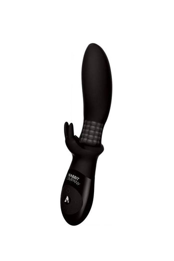 The Rabbit Company - Beaded Backdoor Rabbit Anal Vibrator - Black - Stag Shop