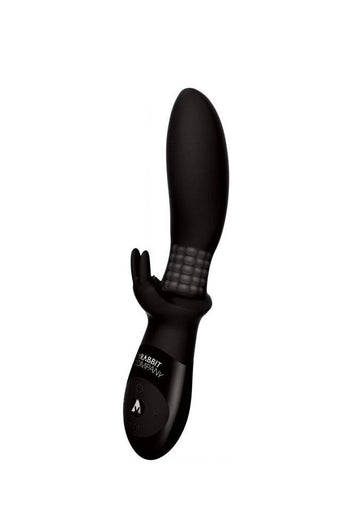 The Rabbit Company - Beaded Backdoor Rabbit Anal Vibrator - Black - Stag Shop