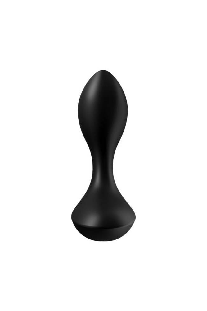 Satisfyer - Backdoor Lover - Silicone Vibrating Butt Plug - Black - Stag Shop