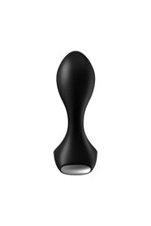 Satisfyer - Backdoor Lover - Silicone Vibrating Butt Plug - Black - Stag Shop