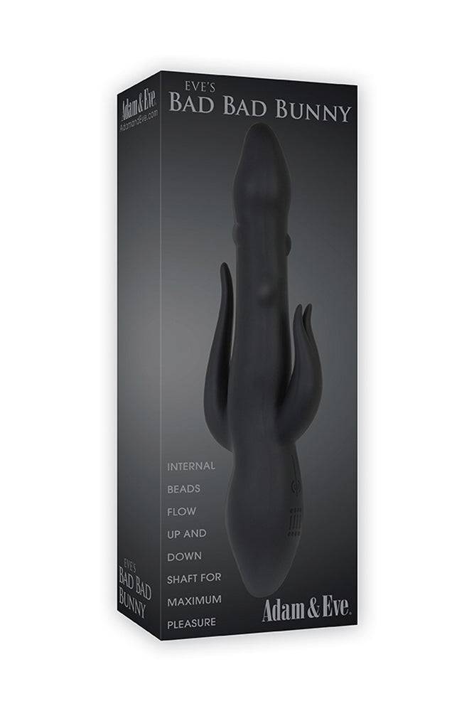 Adam & Eve - Eve's Bad Bad Bunny Triple Vibrator - Black - Stag Shop