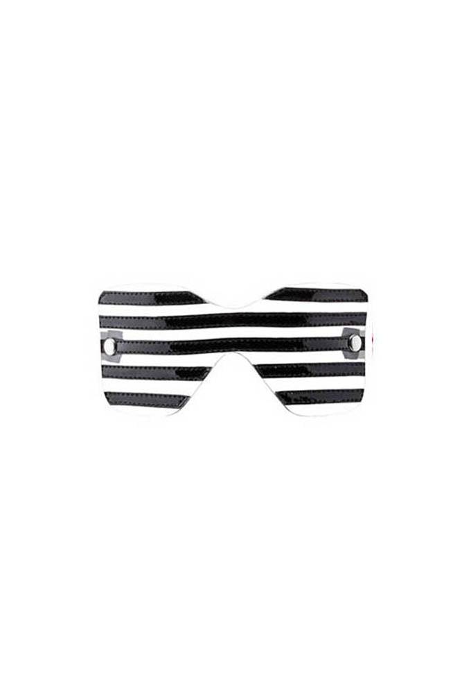 Shots Toys - Bad Romance - Striped Eye Mask - Stag Shop