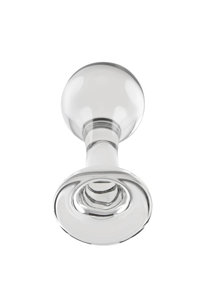 Evolved - Gender X - The Baller Glass Anal Plug - Clear - Stag Shop