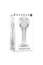 Evolved - Gender X - The Baller Glass Anal Plug - Clear - Stag Shop