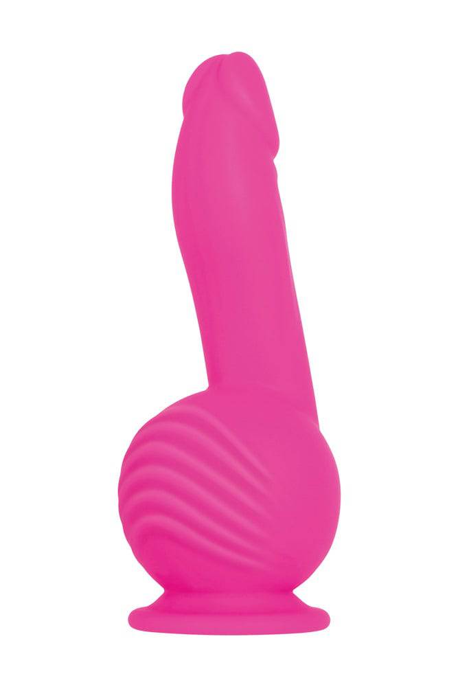 Evolved - Ballistic Vibrating Dildo With Remote - Pink - Stag Shop