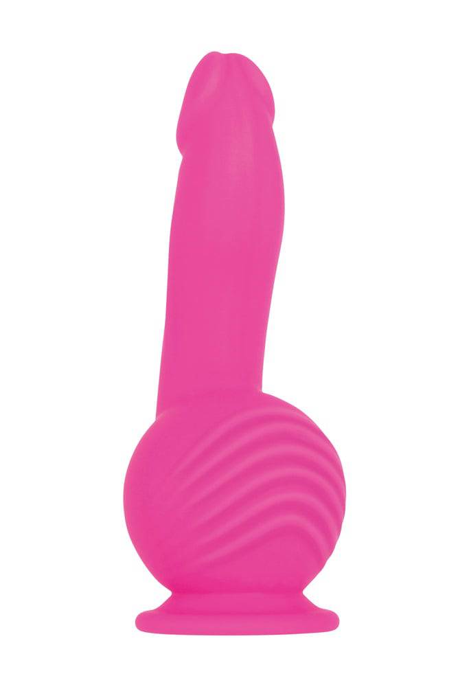 Evolved - Ballistic Vibrating Dildo With Remote - Pink - Stag Shop