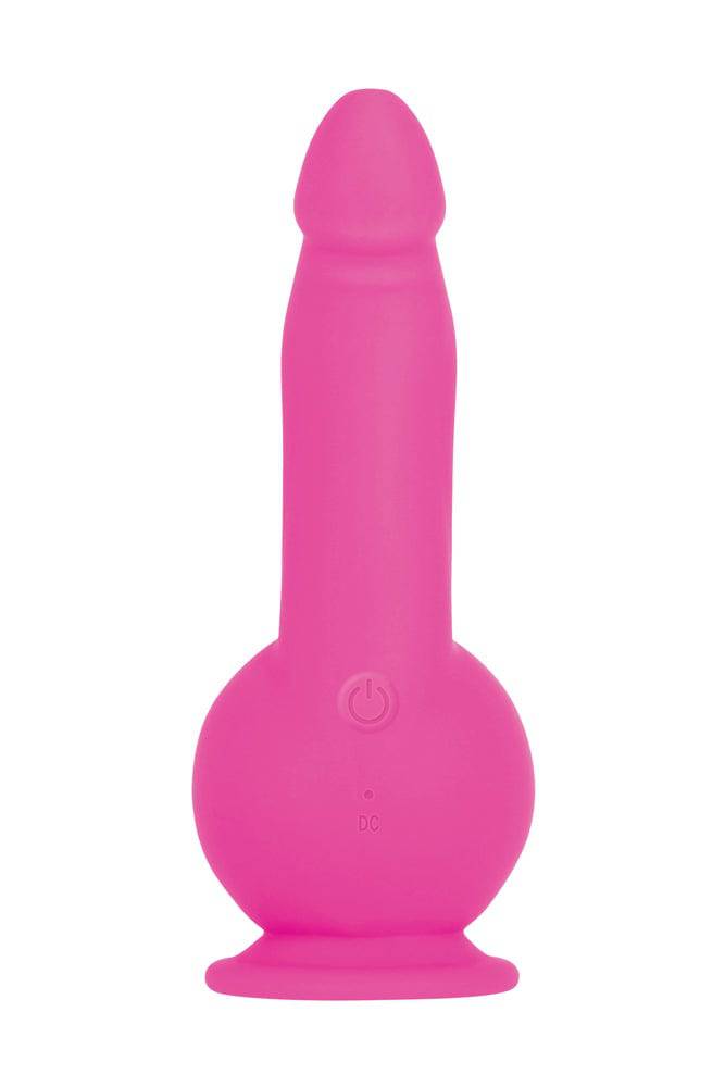 Evolved - Ballistic Vibrating Dildo With Remote - Pink - Stag Shop