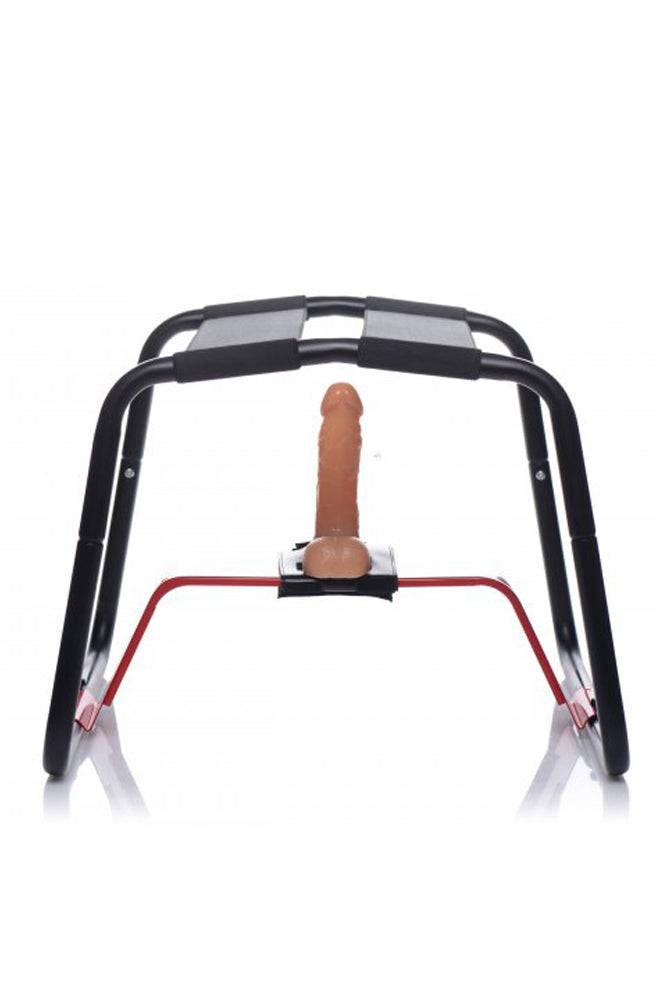 XR Brands - Lovebotz - Bangin Bench Extreme Sex Stool - Black/Red - Stag Shop