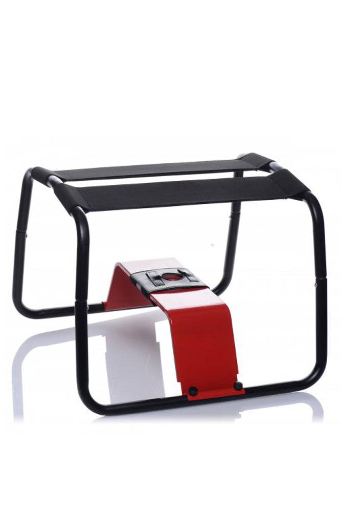 XR Brands - Lovebotz - Bangin Bench Extreme Sex Stool - Black/Red - Stag Shop