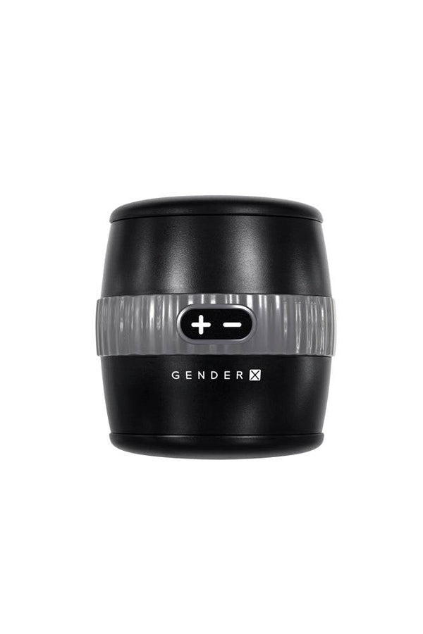 Evolved - Gender X - Barrel of Fun Vibrating Stroker - Black - Stag Shop