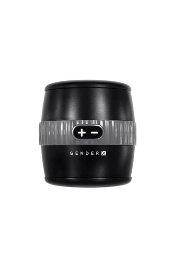 Evolved - Gender X - Barrel of Fun Vibrating Stroker - Black - Stag Shop