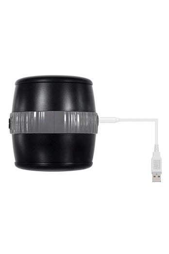 Evolved - Gender X - Barrel of Fun Vibrating Stroker - Black - Stag Shop