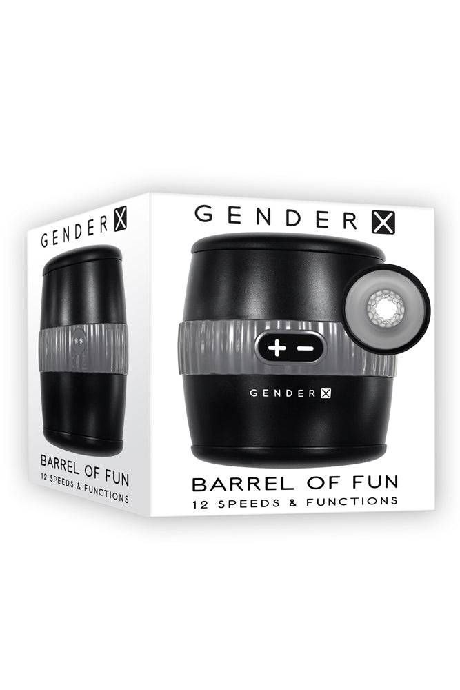 Evolved - Gender X - Barrel of Fun Vibrating Stroker - Black - Stag Shop