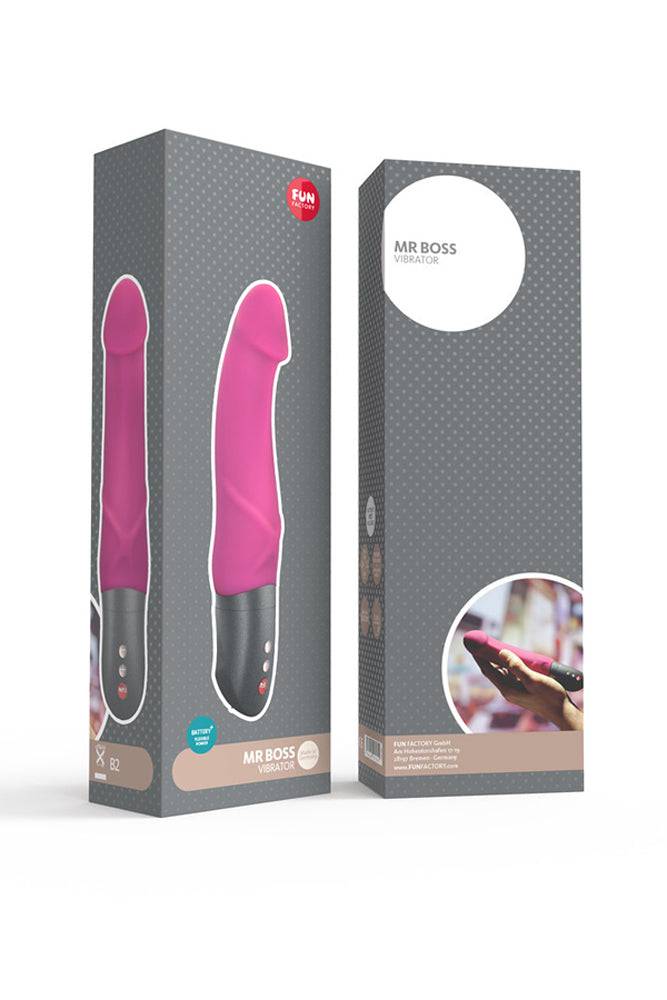 Fun Factory - Battery+ Mr Boss Realistic Vibrator - Blackberry - Stag Shop