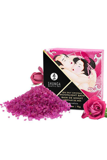 Shunga - Moonlight Bath - Sea Salt Bath Crystals - APHRODESIA - Stag Shop