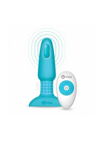 b-Vibe - Rimming 2 Butt Plug - Teal - Stag Shop