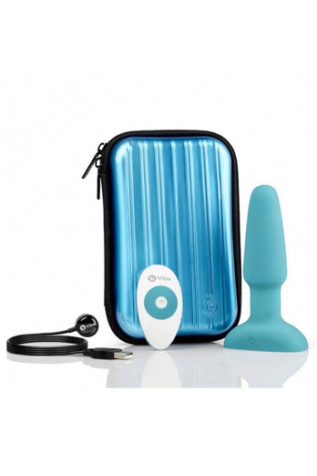 b-Vibe - Rimming 2 Butt Plug - Teal - Stag Shop