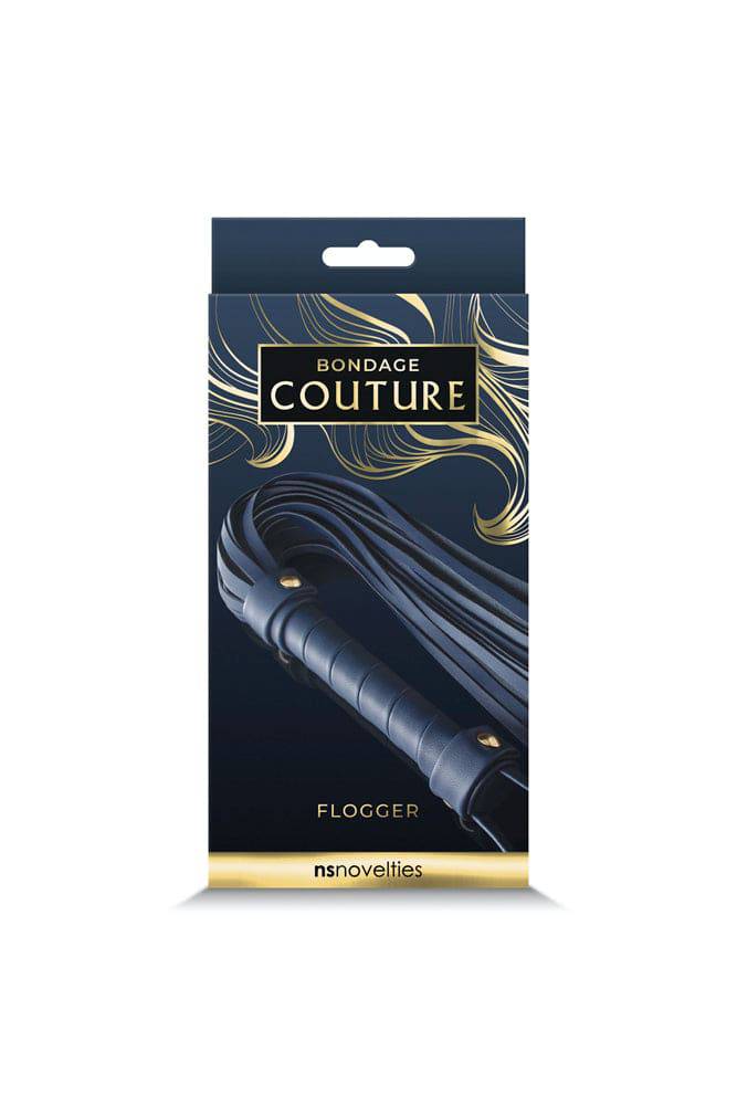 NS Novelties - Bondage Couture - Flogger - Blue - Stag Shop