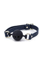 NS Novelties - Bondage Couture - Ball Gag - Blue - Stag Shop