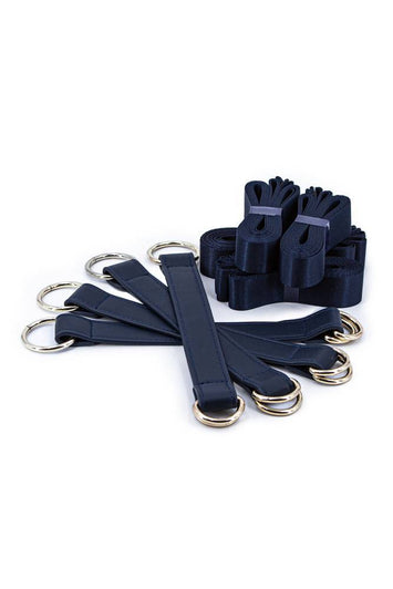 NS Novelties - Bondage Couture - Tie Down Straps - Blue - Stag Shop