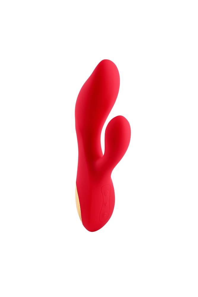 Adam & Eve - Eve's Big & Curvy G Rabbit Vibrator - Red - Stag Shop
