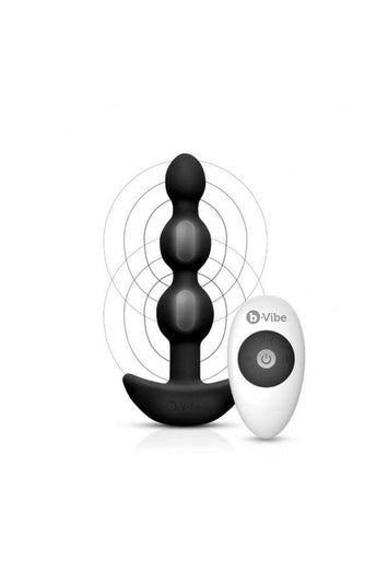 b-Vibe - Triplet Anal Beads - Black - Stag Shop