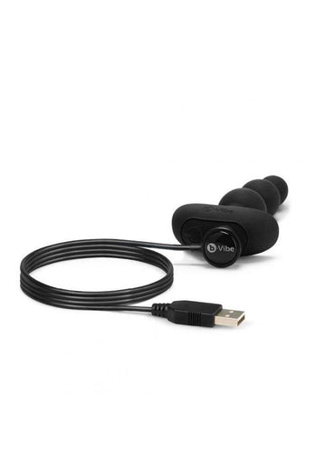 b-Vibe - Triplet Anal Beads - Black - Stag Shop