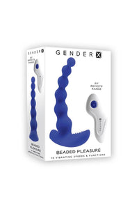 Thumbnail for Evolved - Gender X - Beaded Pleasure Remote Controlled Anal Beads - Blue - Stag Shop