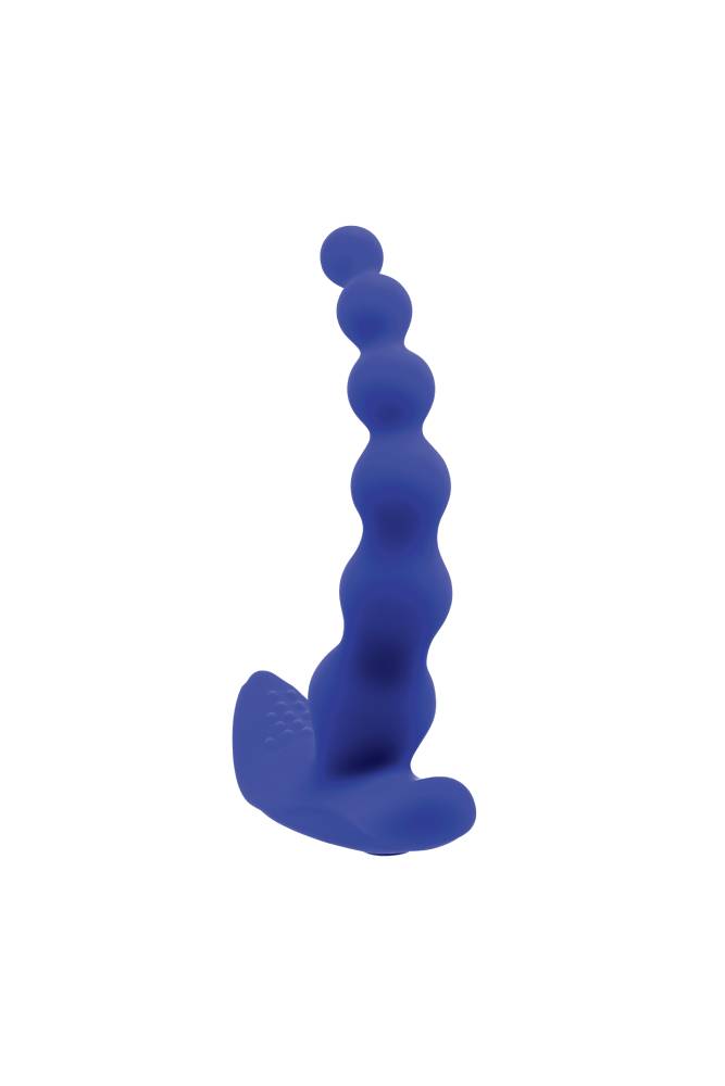 Evolved - Gender X - Beaded Pleasure Remote Controlled Anal Beads - Blue - Stag Shop