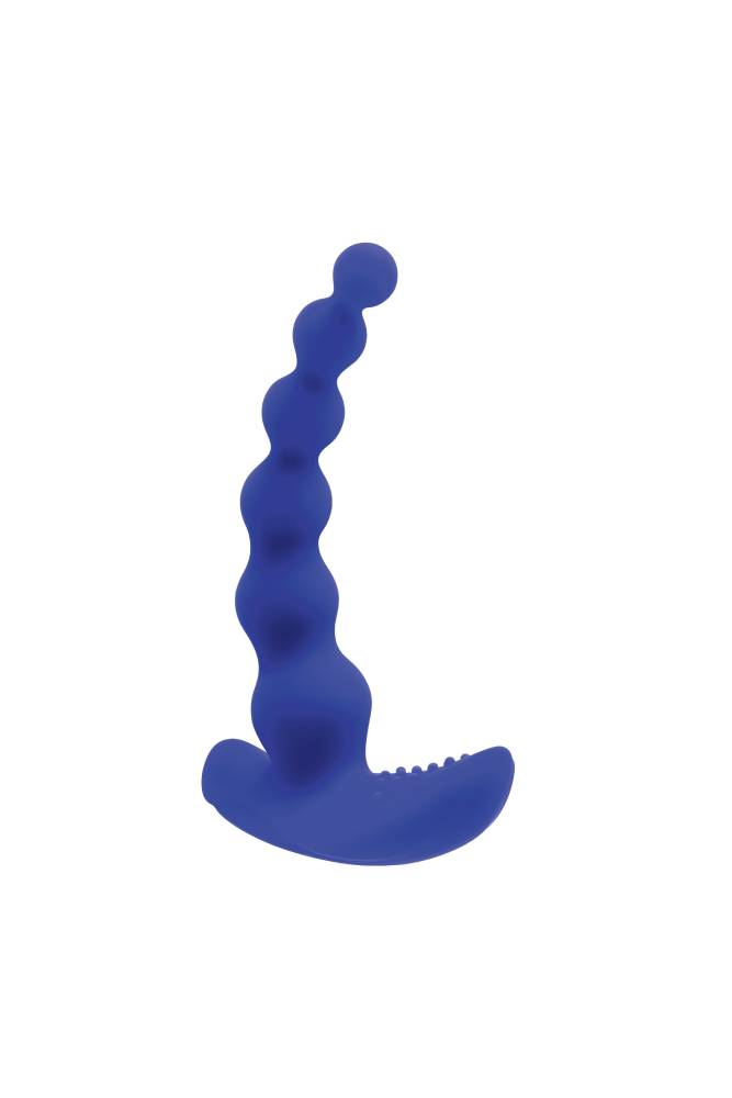 Evolved - Gender X - Beaded Pleasure Remote Controlled Anal Beads - Blue - Stag Shop