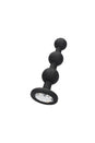 Ouch by Shots Toys - Silicone Beaded Diamond Butt Plug - Black - Stag Shop