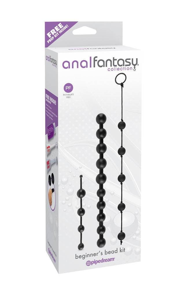 Pipedream - Anal Fantasy - Beginner's Bead Kit - Black - Stag Shop