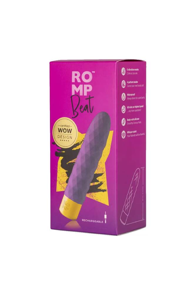 Romp - Beat Bullet Vibrator - Purple - Stag Shop