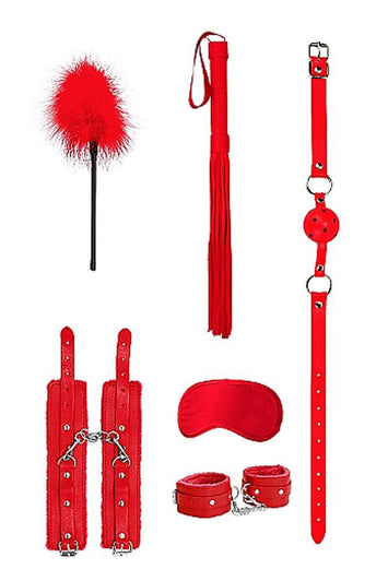 Ouch by Shots Toys - Beginner Bondage Kit - Red - Stag Shop