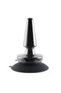 Evolved - Beginner Metal Vibrating Plug with Suction Cup Base - Black - Stag Shop
