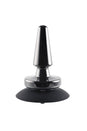 Evolved - Beginner Metal Vibrating Plug with Suction Cup Base - Black - Stag Shop