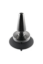 Evolved - Beginner Metal Vibrating Plug with Suction Cup Base - Black - Stag Shop