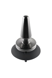 Evolved - Beginner Metal Vibrating Plug with Suction Cup Base - Black - Stag Shop