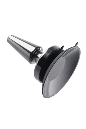 Evolved - Beginner Metal Vibrating Plug with Suction Cup Base - Black - Stag Shop