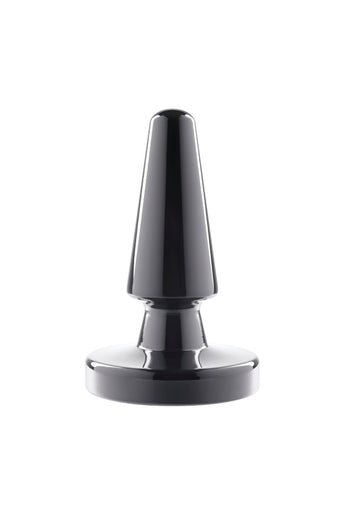 Evolved - Beginner Metal Vibrating Plug with Suction Cup Base - Black - Stag Shop