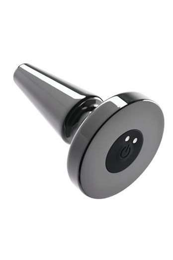 Evolved - Beginner Metal Vibrating Plug with Suction Cup Base - Black - Stag Shop