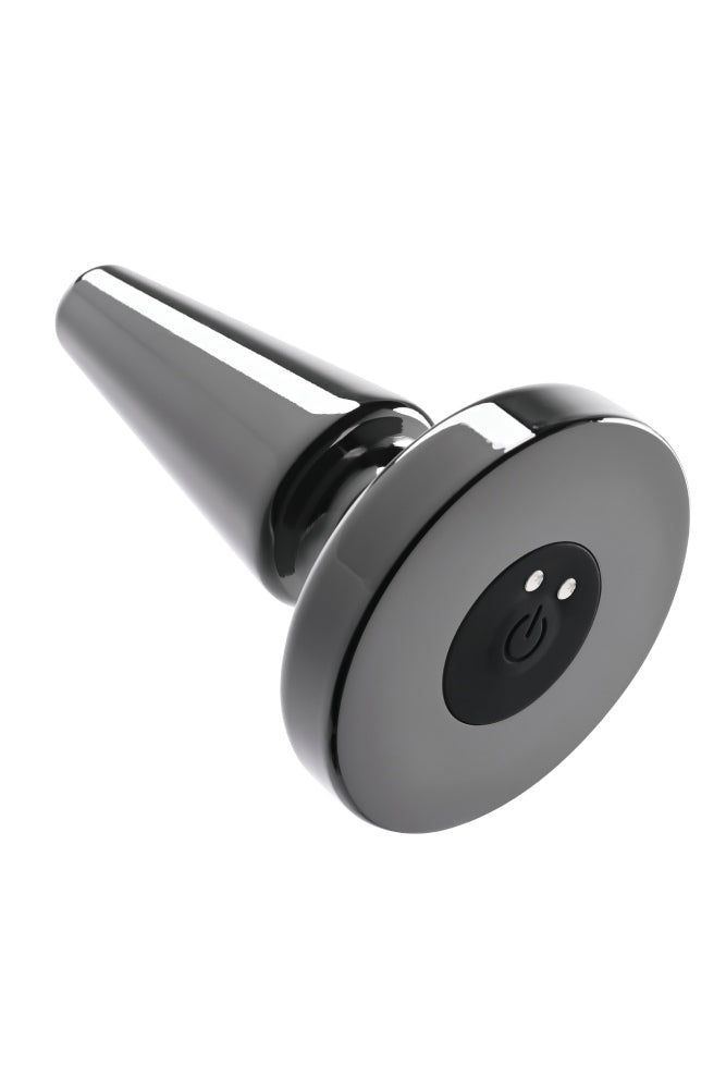 Evolved - Beginner Metal Vibrating Plug with Suction Cup Base - Black - Stag Shop