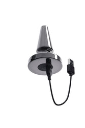 Evolved - Beginner Metal Vibrating Plug with Suction Cup Base - Black - Stag Shop