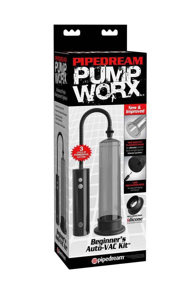 Pipedream - Pump Worx - Beginner's Auto-VAC Pump Kit - Smoke - Stag Shop