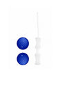Shots Toys - Chrystalino - Glass Ben Wa Balls - Blue - Assorted Sizes - Stag Shop