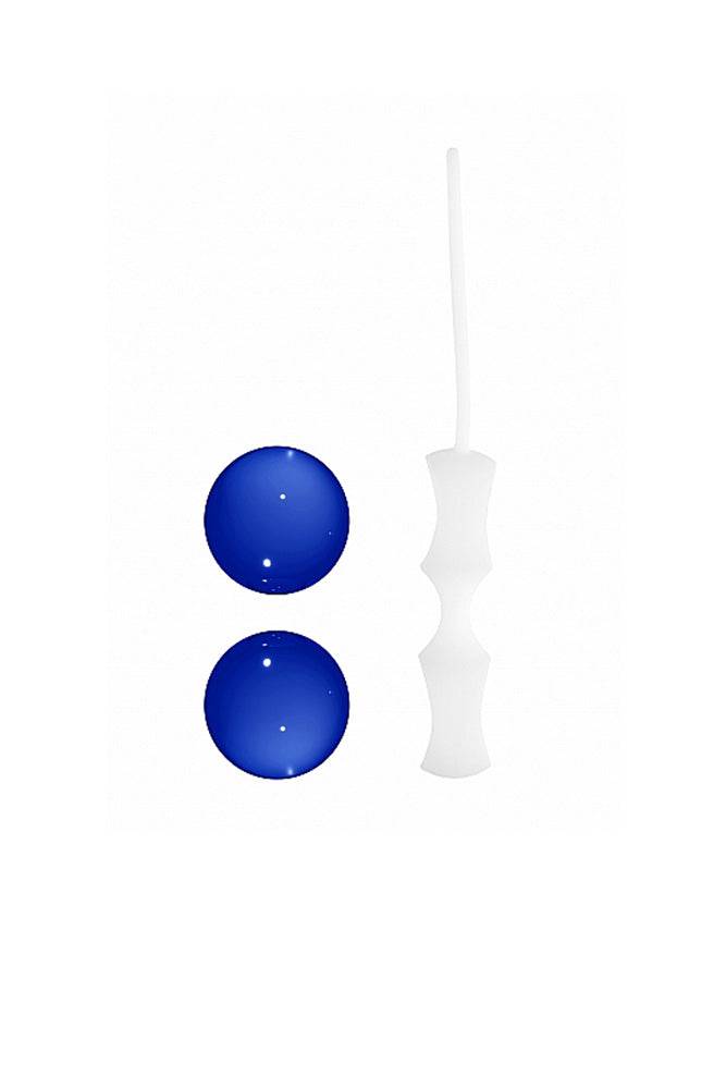 Shots Toys - Chrystalino - Glass Ben Wa Balls - Blue - Assorted Sizes - Stag Shop