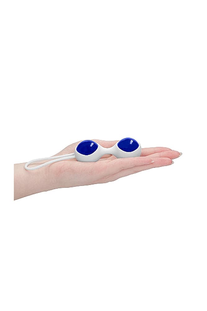 Shots Toys - Chrystalino - Glass Ben Wa Balls - Blue - Assorted Sizes - Stag Shop