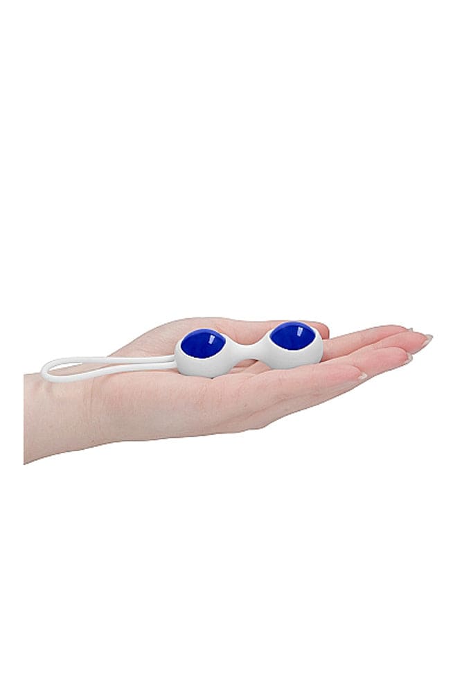 Shots Toys - Chrystalino - Glass Ben Wa Balls - Blue - Assorted Sizes - Stag Shop