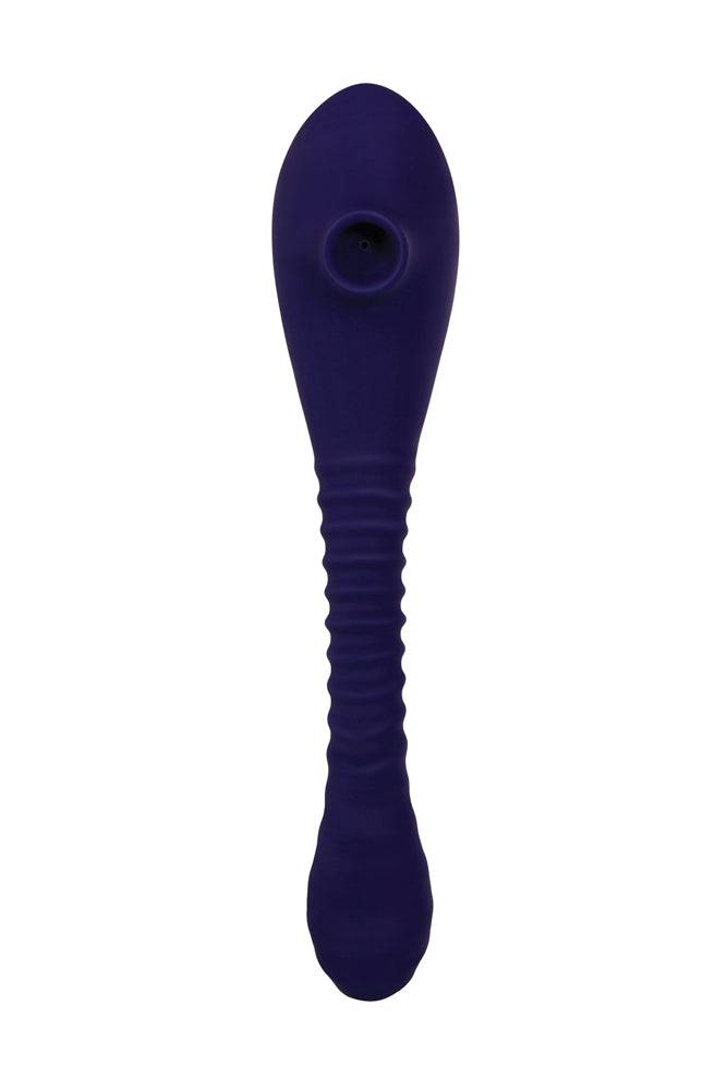 Evolved - Bendable Sucker Dual-Ended Vibrator - Purple - Stag Shop